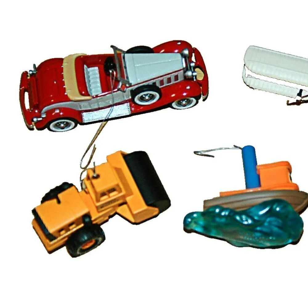 Hallmark Ornaments TONKA Cadillac Kitty Hawk Fly Scuffy Tugboat